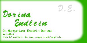 dorina endlein business card